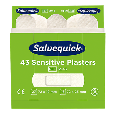 Plåster Salvequick Sensitive 6 st refiller/fp