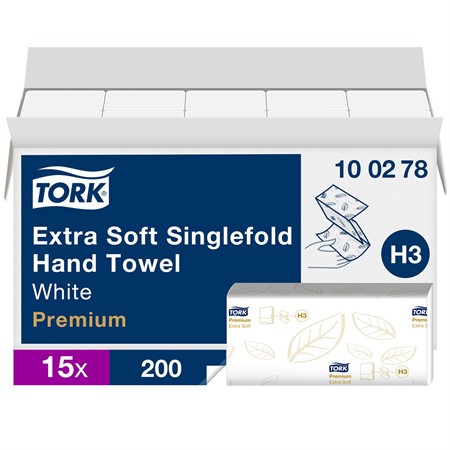 Pappershandduk Tork Premium H3 Extra mjuk 2-lag 3000 st