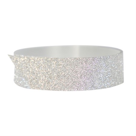 Presentband Silver Glitter 10mm x 100m