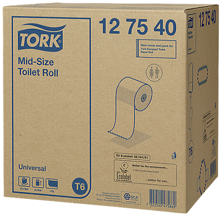 Toalettpapper Tork Mid-size Universal T6 27 rl