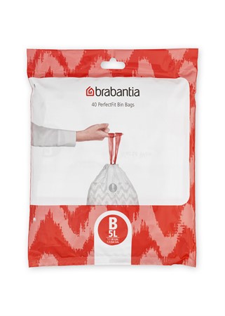Avfallspåsar Brabantia PerfectFit B 5 liter 40st/fp