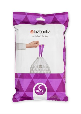 Avfallspåsar Brabantia PerfectFit C 10-12 liter 40st/fp