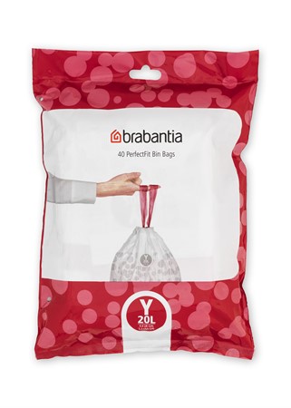 Avfallspåsar Brabantia PerfectFit Y 20 liter 40st/fp