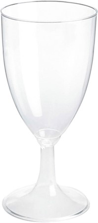Plastglas Vin fast fot 23cl 18st/fp