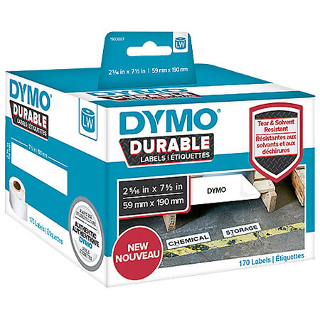 Hylletikett Dymo LabelWriter Durable 59x190 mm
