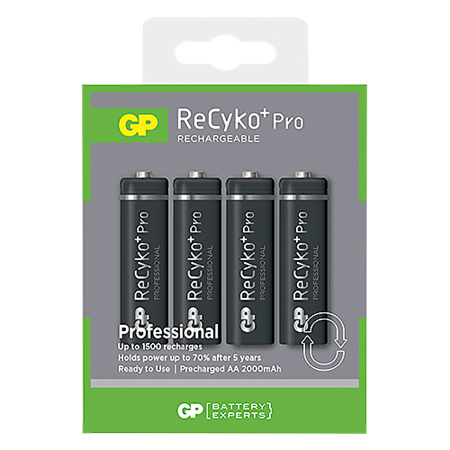 Laddningsbara batterier GP ReCyko+ Pro AA 4/fp