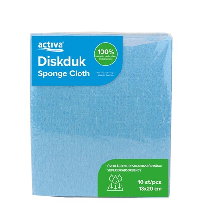 Diskduk 10-pack blå