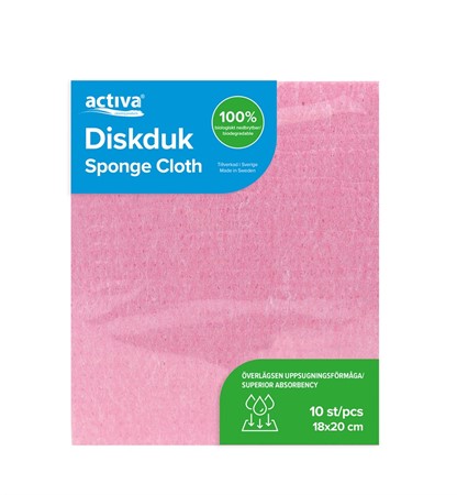 Diskduk 10-pack röd