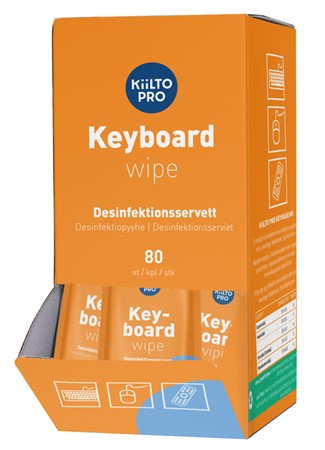 Desinfektionsservett Kiilto Pro Keyboard 80st/fp