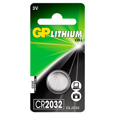 Knappcellsbatteri GP Litium CR2032