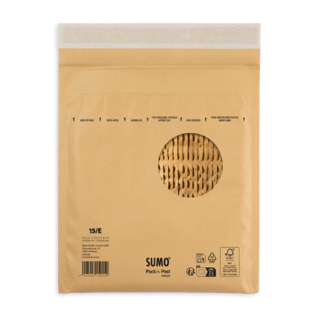 Vadderad kuvertpåse med remsa 215x265mm SU1515