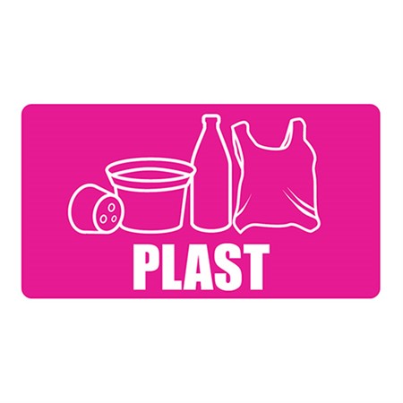 Dekal Återvinning "Plast"