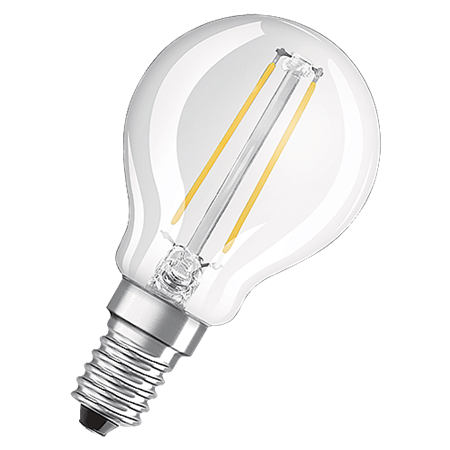 LED-lampa 1,5W (15W) Klot Klar E14