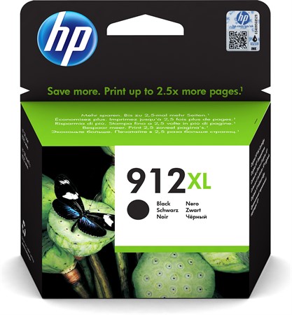 Bläckpatron HP Nr 912XL svart