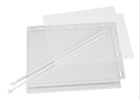 Vattentålig plastficka buntband A5 5-pack