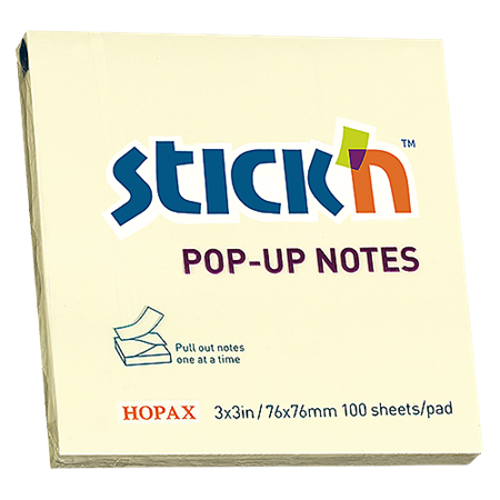 Häftis Stick'n Pop-up Notes 76x76 mm 12/fp