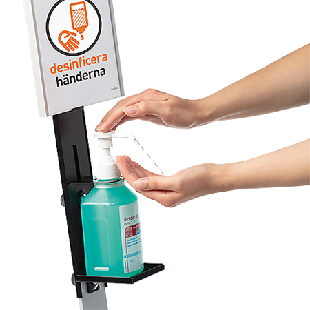 Hygienställ Durable med skylt