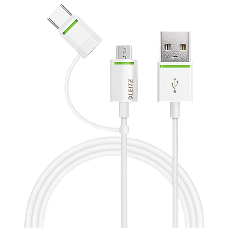 Kabel med adapter USB-C/Mikro-USB 1 m