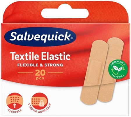 Textilplåster Salvequick Medium 20 st