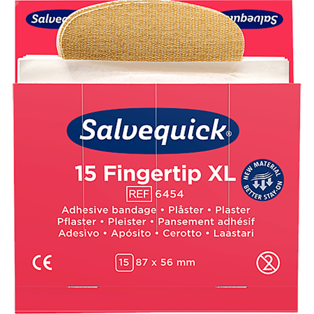 Fingertoppsplåster Salvequick 6 st refiller/fp
