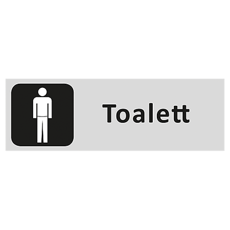 Informationsskylt Toalett herr