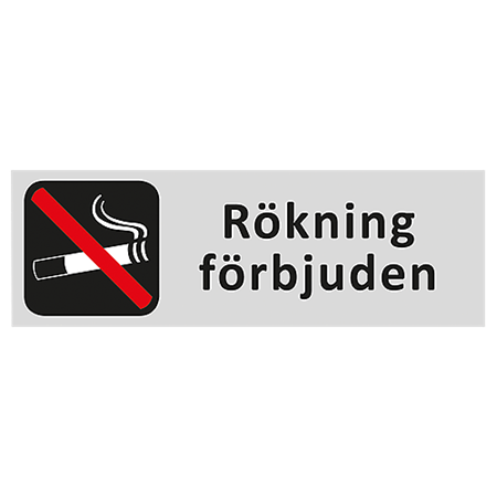 Informationsskylt Rökning förbjuden