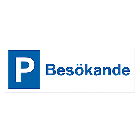 Parkeringsskylt Besökande