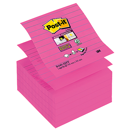 Post-it Super Sticky Z-Notes linjerat 5-pack 101x101mm