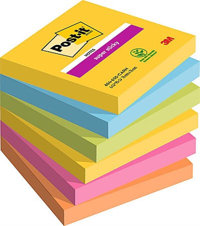Post-it Carneval Super Sticky Notes 6-pack