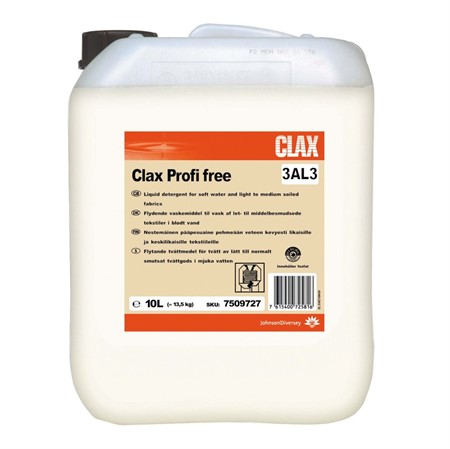 Tvättmedel Clax Profi free 10 Liter