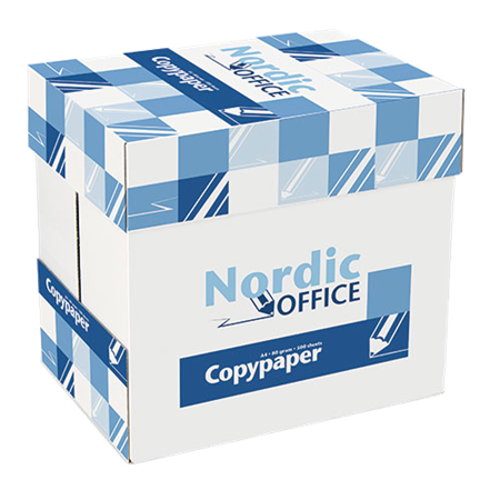 Kopieringspapper Nordic Office A4 80 g hålat Xpressbox 2500/fp