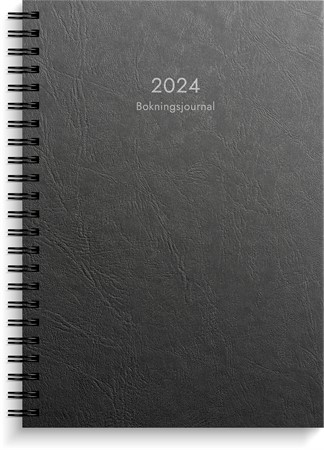 Kalender 2024 Bokningsjournalen svart kartong