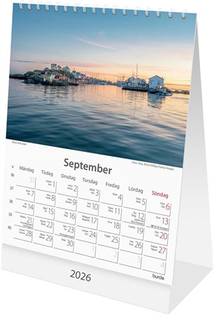 Kalender 2026 Bordskalender Sverige