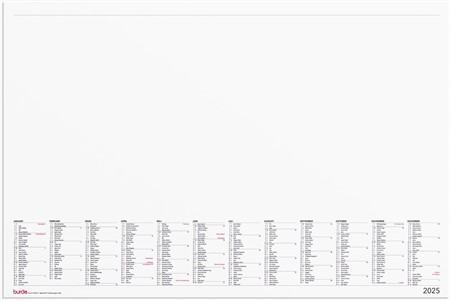 Kalender 2025 Skrivunderlägg Elegant