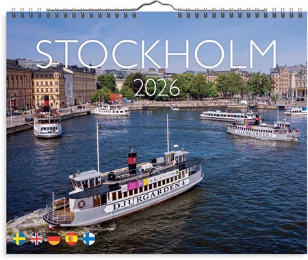 Väggkalender 2026 Stockholm
