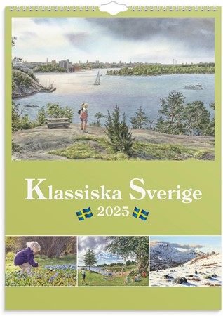 Väggkalender 2025 Klassiska Sverige