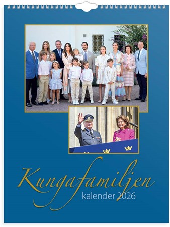 Väggkalender Kungafamiljen 2026