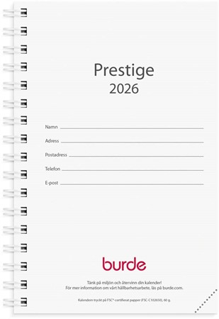 Kalender 2026 Prestige refill