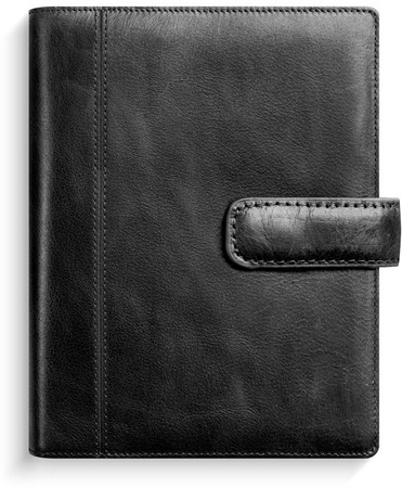Kalender 2026 Mini Systemkalender svart skinn
