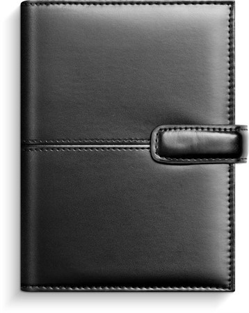 Kalender 2026 Compact Systemkalender svart konstläder
