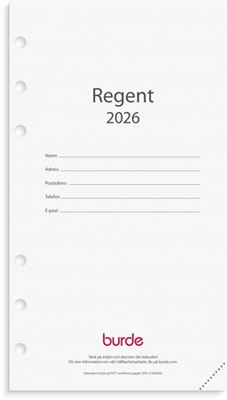 Kalender 2026 Regent kalendersats