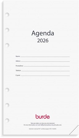 Kalender 2026 Regent kalendersats Agenda
