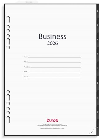 Kalender 2026 Business grundsats
