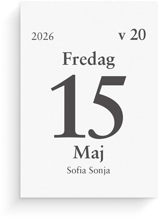 Kalender 2026 Dagblock 75x107 mm