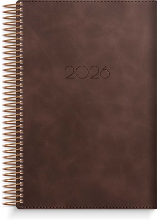 Kalender 2026 Dagbok Twist brun