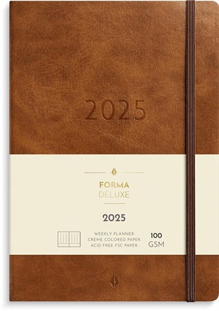 Kalender 2025 Agency Forma Deluxe brun