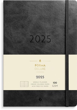 Kalender 2025 Agency Forma Deluxe svart