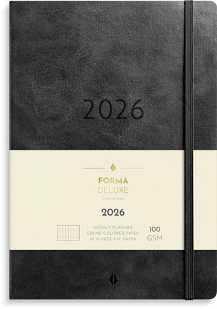 Kalender 2026 Agency Forma Deluxe svart