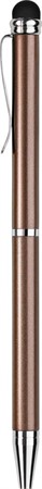 Kulpenna mini touch metallic brun