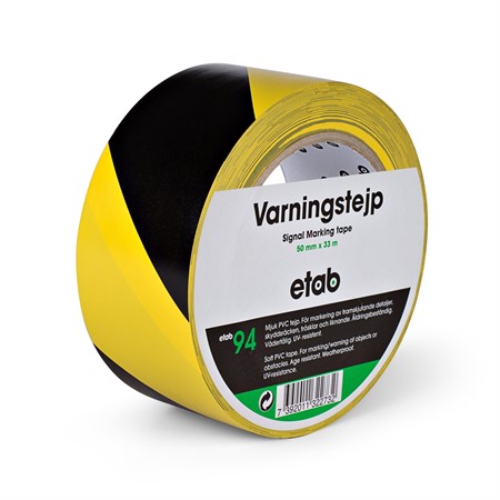 Varningstejp Etab 50mm Gul/Svart